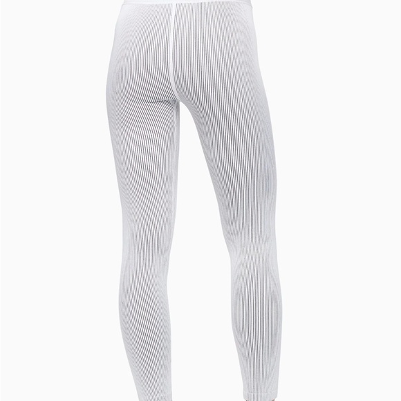 Calvin Klein White Ribbed Performance Leggings - Picture 2 of 6